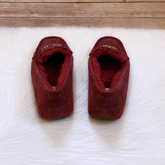 UGG Ansley Charm Gem Kiss Suede Slippers - Picture 6 of 7